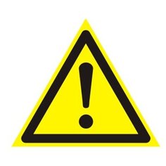 Наклейка Фолиант Внимание Опасность W 09 Foliant