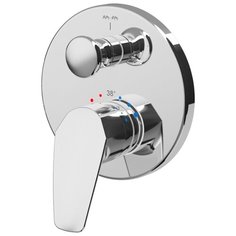 Смеситель для ванны с подключением душа AM.PM однорычажный встраиваемый