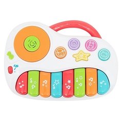 Развивающая игрушка Развитика Большое музыкальное пианино белый/голубой