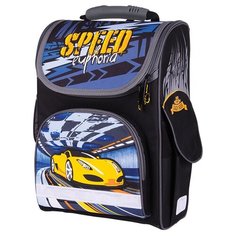 Berlingo ранец Speed euphoria, черный/синий