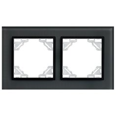 Рамка 2п EKF ERM-G-402-70, черный