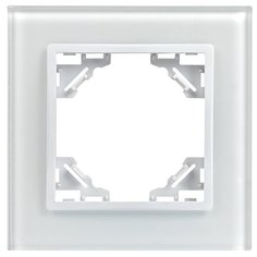 Рамка 1п EKF Basic ERM-G-401-10, белый