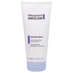 Mesopharm Simple care Massage cream массажный крем для лица,шеи и декольте, 200 мл