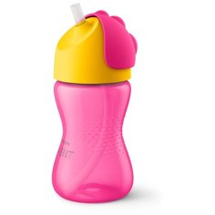 Поильник с трубочкой Philips AVENT SCF798, 300 мл розовый