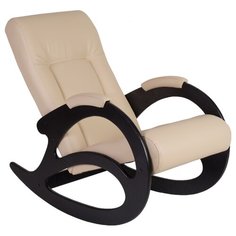 Кресло-качалка Мебелик Тенария 1 размер: 59х94 см, обивка: искусственная кожа, цвет: слоновая кость/венге