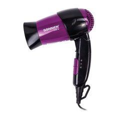 Фен SONNEN HD-209 черный/фиолетовый