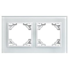 Рамка EKF ERM-G-402-10, белый