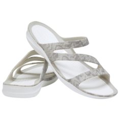 Шлепанцы Crocs, размер 41(W11), pearl white/white