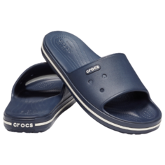 Шлепанцы Crocs Crocband III Slide, размер 46(M13), navy/white