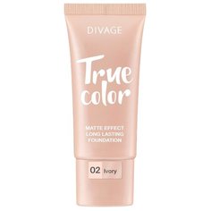 DIVAGE Тональный крем True Color, 25 мл, оттенок: 02 ivory