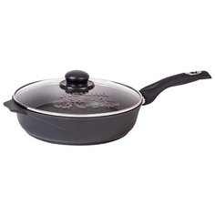 Сковорода Мечта Престиж 26 см с крышкой, черный