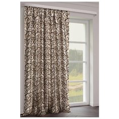 Портьеры ТД Текстиль Круги на ленте 270 см, 1 шт. венге