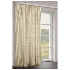 Портьеры ТД Текстиль Круги на ленте 270 см, 1 шт. молочный