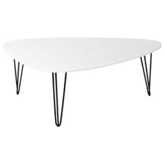 Столик журнальный Мебелик Престон, ДхШ: 120 х 70 см, белый бетон