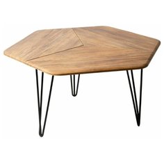 Столик журнальный Мебелик Олдем, ДхШ: 90 х 80 см, дуб американский