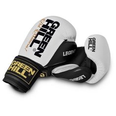 Боксерские перчатки Green hill Legend (BGL-2246) черный/белый 12 oz