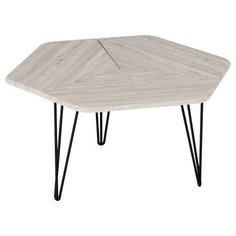 Столик журнальный Калифорния мебель Олдем, ДхШ: 90 х 80 см, натуральная скания