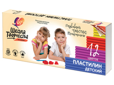 Набор для лепки Луч Пластилин Школа творчества 12 цветов 240g 29С 1763-08
