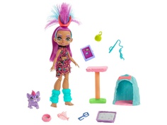 Кукла Mattel Cave Club Роралай с саблезубым котенком GNL95