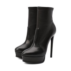 Кожаные ботильоны Flora Casadei