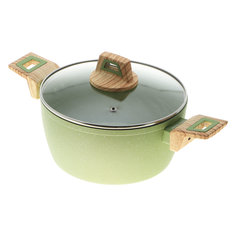 Кастрюля с крышкой Kitchen star Olive stone 22 см