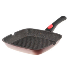 Сковорода-гриль Kitchen star Stonemax со съемной ручкой 24х24 см