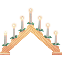 Свечи светодиодные Gauss Holiday Новогодняя горка 7 LED