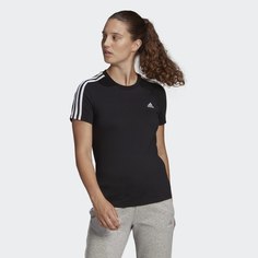 Футболка Essentials Slim 3-Stripes adidas Athletics