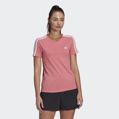 Футболка Essentials Slim 3-Stripes adidas Athletics