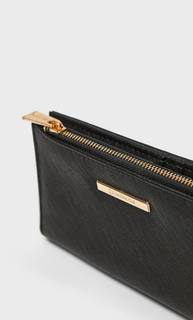 Stradivarius Базовый Кошелек С Тиснением Женская Коллекция Черный 103