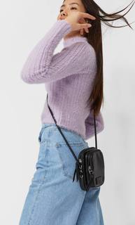 Stradivarius Чехол Для Смартфонов С Плечевым Ремнем Женская Коллекция Черный 103