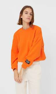 Stradivarius Толстовка Из Флиса Женская Коллекция Оранжевый Xs