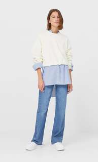 Stradivarius Толстовка Из Флиса Женская Коллекция Ванильный Xl