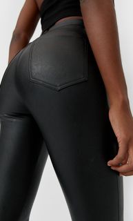 Stradivarius Брюки С Высокой Посадкой Женская Коллекция Черный 42