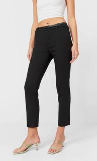 Stradivarius Брюки С Ремнем Женская Коллекция Черный 40