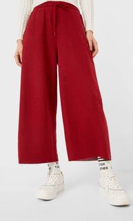 Stradivarius Брюки-Кюлоты Из Мягкой Ткани Женская Коллекция Multicolor S
