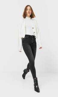 Stradivarius Укороченный Кардиган Женская Коллекция Multicolor M