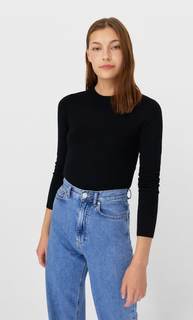 Stradivarius Свитер Женская Коллекция Черный L