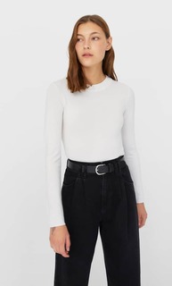 Stradivarius Свитер Женская Коллекция Цвет Небеленого Полотна L
