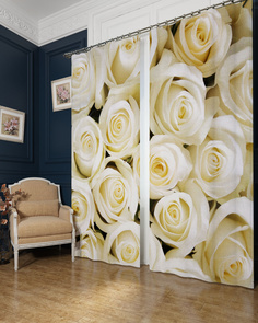 Фотошторы, Сирень, "Душистые розы", блэкаут, 145х260см