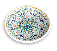 Одинарная миска для любое животное TarHong Boho Medallion, меламин, белая с рисунком 0.18л