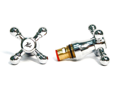 Ремкомплект для смесителей 18 х 1, Маховик крест,металлический, Профсан, 0