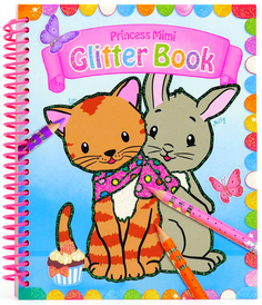 Раскраска с наклейками Depesche Princess Mimi Glitter Book Сверкающая книга