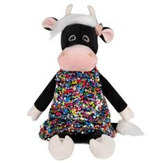 Игрушка мягкая Maxitoys Luxury Коровка Даша в цветном платье, 28 см