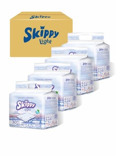 Пеленки гигиенические впитывающие одноразовые Skippy Light 60х40, 120шт. (4 уп. по 30 шт.)