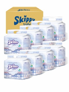 Пеленки гигиенические впитывающие одноразовые Skippy Light 60х40, 240шт. (8 уп. по 30 шт.)