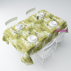 Скатерть, СИРЕНЬ, Олива, 145х120см