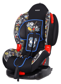 Автокресло Siger Disney Кокон ISOFIX Микки Маус футбол черный гр. I/II