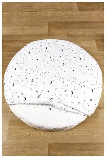 Простыня AmaroBaby Exclusive Creative Collection Stars круглая на резинке, 75х75х12 см