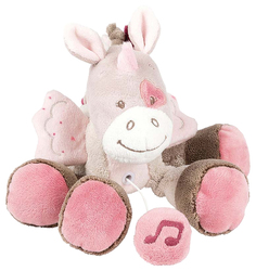 Игрушка мягкая музыкальная Nattou Musical Soft toy MINI Nina, Jade & Lili Единорог